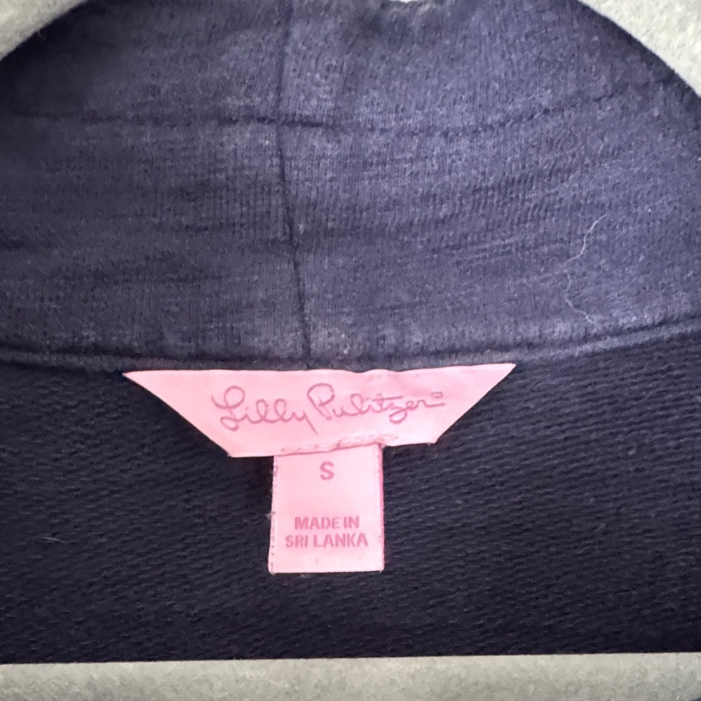 Lilly Pulitzer Women's Navy Half-Zip Pullover - Picture 7 of 16